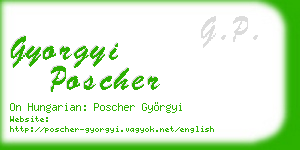 gyorgyi poscher business card